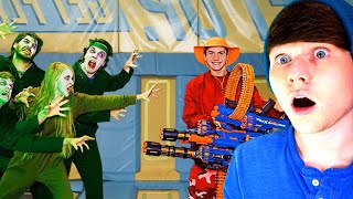 If NERF Fights Had Zombies 2 shilohandbros REACTION [upl. by Llejk524]