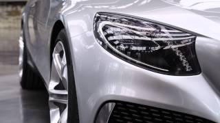 Mercedes Concept SClass Coupe  exterior footage [upl. by Yotal]