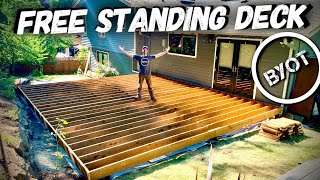 HOW TO BUILD A DECK  START TO FINISH Part 1 of 2 [upl. by Pepito]