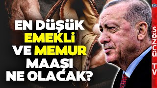 Kök Aylık SSK BağKur Emekli ve Memur Zammı En Düşük Emekli Maaşı Ne Kadar Olacak [upl. by Dnomsad]