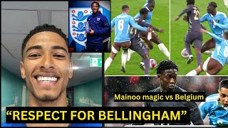 Jude Bellingham PRAISED KOBBIE Mainoo Magical performance vs Belgium Man United News [upl. by Aicelet]