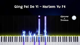 Qing Fei De Yi  Harlem Yu F4 Instrumental Piano Karaoke  Tutorial [upl. by Cottrell902]