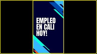 ✅ OFERTAS DE EMPLEO EN CALI HOY 🛑 shorts short Vacantes de empleo en Cali ⭐ [upl. by Calesta]