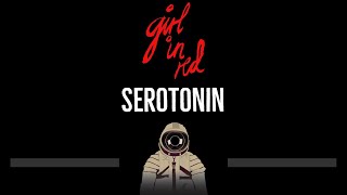 girl in red • serotonin CC 🎤 Karaoke Instrumental Lyrics [upl. by Yroc]