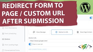 How to Redirect Formidable Forms to Page  Custom URL After Form Submission in WordPress [upl. by Ailehs607]