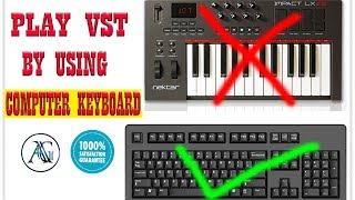 USE COMPUTER KEYBOARD AS A MIDI  WITHOUT MIDI KEYBOARD  ON CUBASE  GANGULY MUSICAL STUDIO [upl. by Dorsey]