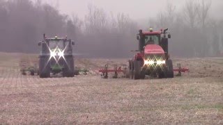 Awesome Big Tractor Power John Deere 9RX and Case IH Quadtrac Plowing [upl. by Cawley]