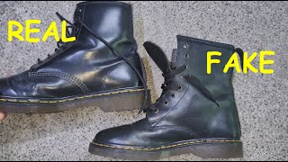 Dr Martens boots real vs fake How to spot original Doc Martens 1460 boots [upl. by Randall]