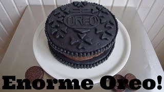 Recept voor een Enorme Reuze Oreo van Taart  Bakken met Bastaart [upl. by Eipper94]