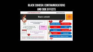 Black cohosh contraindications and side effects blackcohosh herbalmedicine sideeffects [upl. by Brown801]