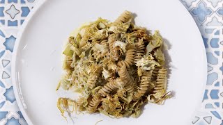 Fusilli integrali Voiello con carciofi e crema daglio  La ricetta dello Chef Cannavacciuolo [upl. by Manheim823]