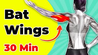 ➜ Get Rid Of BAT WINGS ➜ 30min FLABBY ARMS Workout [upl. by Eseerahs]