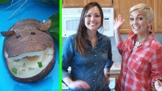 Cute Food How to Make a Baked Potato quotHippotatomusquot [upl. by Anahcar]