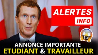 🚨Immigration au Canada  Nouvelles mesures prises par le Ministre Miller [upl. by Peskoff]