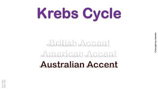 Krebs Cycle How to Pronounce Krebs Cycle in Australian Accent British Accent American Accent [upl. by Nael25]