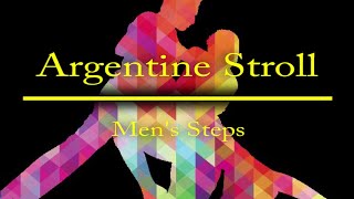 Argentine Stroll Mens Steps Australian New Vogue sequence dance [upl. by Rabiah875]