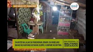 Balitang Amianan Lalaki Binaril sa Maselang Bahagi ng Katawan [upl. by Anilrats856]