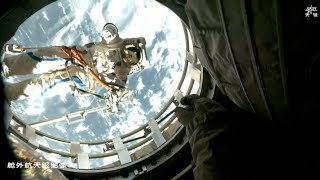 Chinas Shenzhou18 crew conducts 2nd spacewalk  See amazing views [upl. by Eahcim]