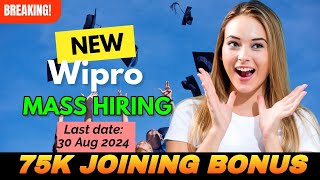 Wipro WILP 2024  Wipro jobs  Bulk hiring in 2024 Jobs 2024  BSCBCA jobs 🔥 [upl. by Bitthia]