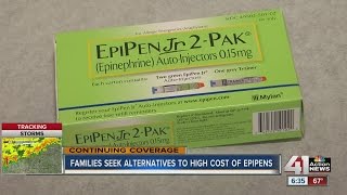 Families seek alternatives to high cost EpiPens [upl. by Ardnaiek]