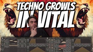 How To Make Techno Growls in Vital  Vital Sound Design [upl. by Florella]