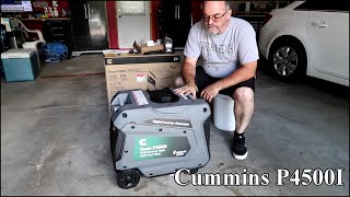 Cummins P4500i generator start up amp overview [upl. by Aekahs]