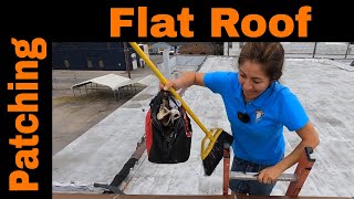 How to Patch a Flat Roof with Torch Down Membrane [upl. by Dragoon786]