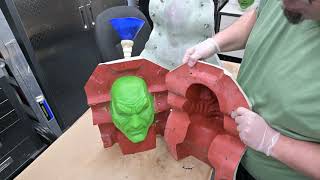 HOW TO UNMOLD A SILICONE MASK [upl. by Anauqahc]