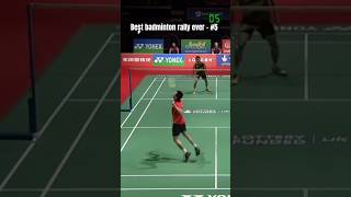 Best badminton rally ever  5 🤯 follow for more 👍 badminton like ytshort [upl. by Ovatsug]