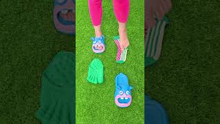 Super cool watermelon socks 🍉🍉 Rabbit slippers 🐇🐇 satisfying sandals shorts love [upl. by Aratahs]