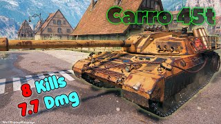 Carro da Combattimento 45t  8 Frags 77K Damage Master by player Accismus [upl. by Asillim958]