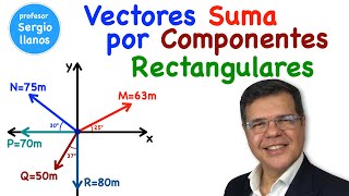 Vectores Suma usando componentes Rectangulares [upl. by Boru961]