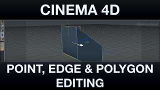 Cinema 4D  Point Edge amp Polygon Editing [upl. by Otrebron853]