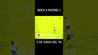 BOCA 6 RACING 1 1991  CÁMARA POCO VISTA NOTICIERO TELEFE [upl. by Yedorb]