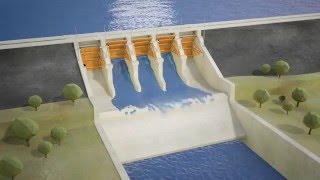 Seqwater explains How gated dams work animation [upl. by Meyeroff]