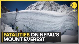 Six die as climbers scale Nepals Mount Everest  Latest English News  WION [upl. by Zetroc231]