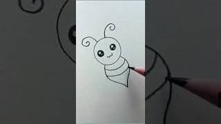 Draw a beautiful honey bee l how to draw a beautiful honey bee pencil drawing [upl. by Clari]