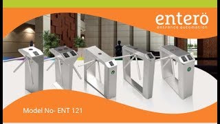 Tripod Turnstile Gates  ENTERO  Corporate Entrance Automation Solution [upl. by Israeli]