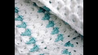 Crochet Stitch Tutorial  Rumi Baby Blanket [upl. by Eidualc]