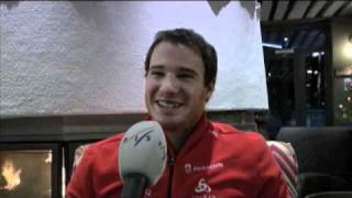 Interview with Dario Cologna in Kuusamo [upl. by Ailis90]