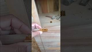 hinge installation process shorts virals fyp carpenter [upl. by Artima]