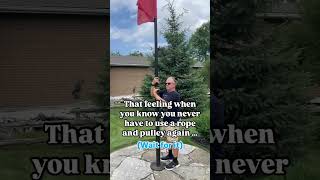 Theres really nothing like a Titan 🇨🇦 canadaflag flagpole telescopingflagpole [upl. by Edina]