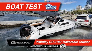 Tested  Whittley CR2180 with Mercury 150HP 30L 4 stroke [upl. by Rip]