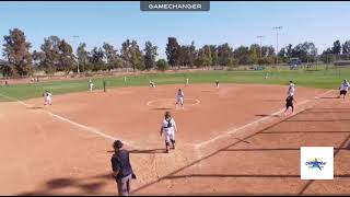 Jayci Trimble Fielders Choice vs Athletics Mercado Garcia 18U [upl. by Pegasus686]