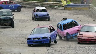 Banger Racing Angmering Raceway Van Bangers 24716 [upl. by Roscoe225]