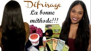 Comment se défriser les cheveux soismême  LA BONNE MÉTHODE [upl. by Woodrow]