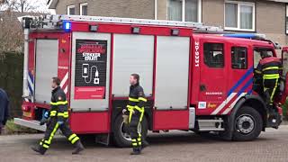 Aankomst brandweer en vertrek ambulance bij spoed hulpverlening Goirle 22022019 [upl. by Valentina]