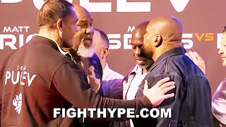 SHANNON BRIGGS amp RAMPAGE JACKSON GO AT IT SEPARATED AFTER HEATED WORDS DURING BOXING VS MMA DEBATE [upl. by Ralyat]