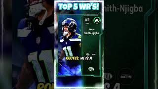 new TOP 5 WIDE RECEIVERS in MADDEN 25 Ultimate Team BEST WRS Madden25 mut25 [upl. by Kendy789]