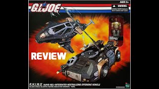 S1 RHINO RAPID HELIINTEGRATED NEUTRALIZING OFFENSIVE VEHICLE  GI Joe DTC Vehicle Review [upl. by Levison]